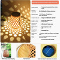 Outdoor Solar Bamboo Lantern Lights 